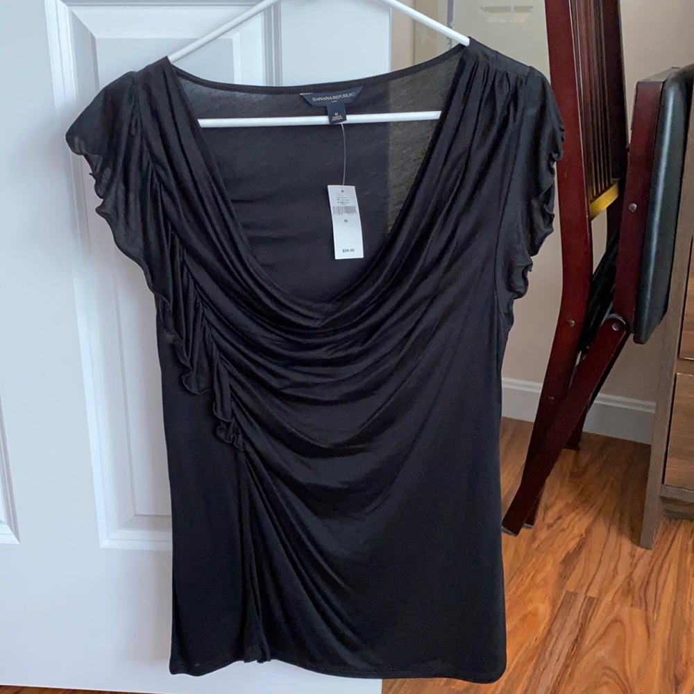 Black top dressy from banana republic size m